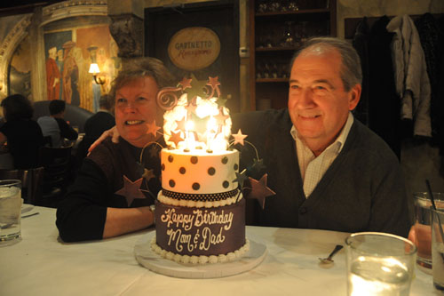 In-laws with cake